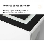 Smart Bedside Tables Finger Print Lock Side 3 Drawers Wireless Charging USB Nightstand LED AU - Furniture > Bedroom >