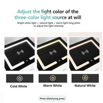 Smart Bedside Tables Side 3 Drawers Wireless Charging Nightstand LED Light USB Left Hand Connection - Furniture >
