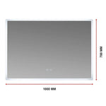Smart Mirror Bathroom Vanity LED Lighted Wall Mirror 1000x700mm - Health & Beauty > Bath & Body > Bath Additives