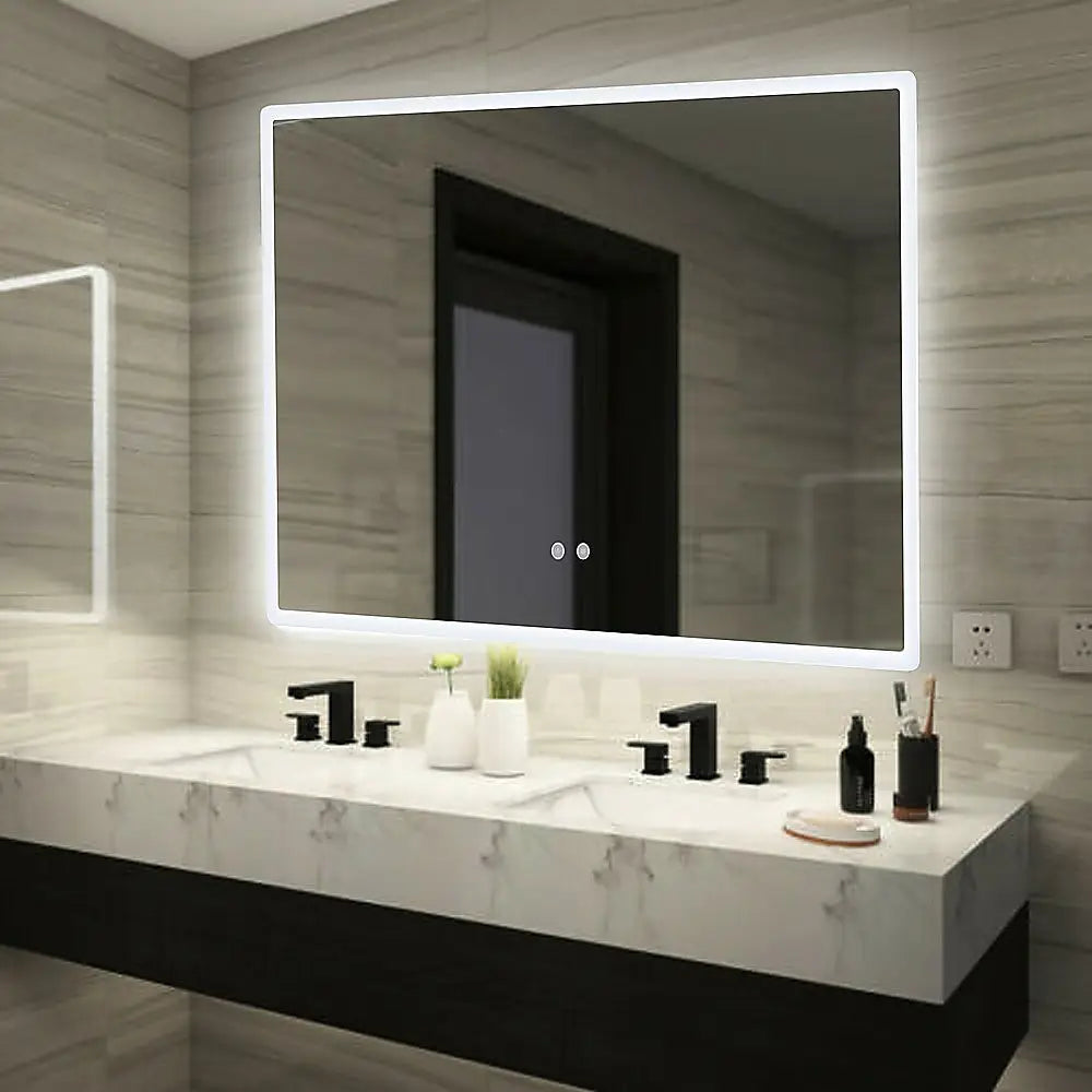 Smart Mirror Bathroom Vanity LED Lighted Wall Mirror 1000x700mm - Health & Beauty > Bath & Body > Bath Additives
