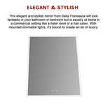 Smart Mirror Bathroom Vanity LED Lighted Wall Mirror 800x600mm - Home & Garden > Bathroom Accessories