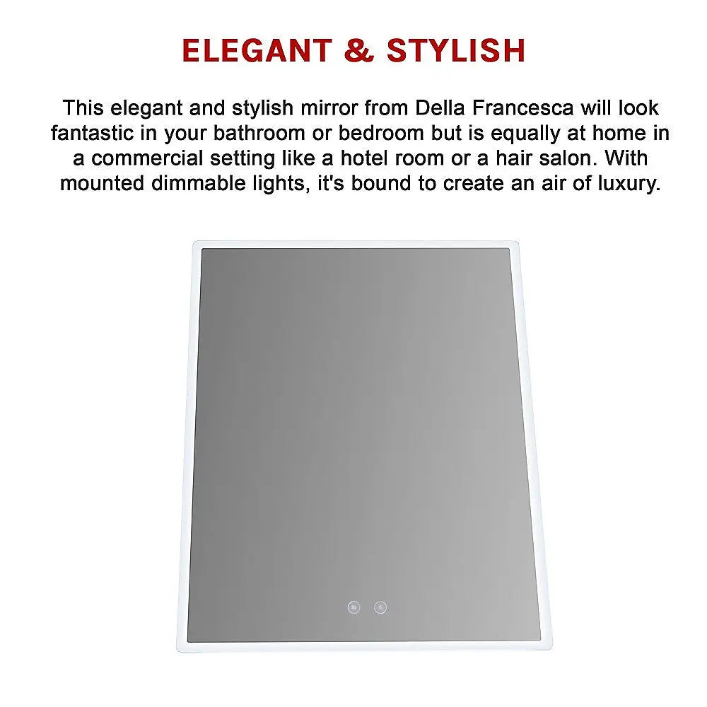 Smart Mirror Bathroom Vanity LED Lighted Wall Mirror 800x600mm - Home & Garden > Bathroom Accessories