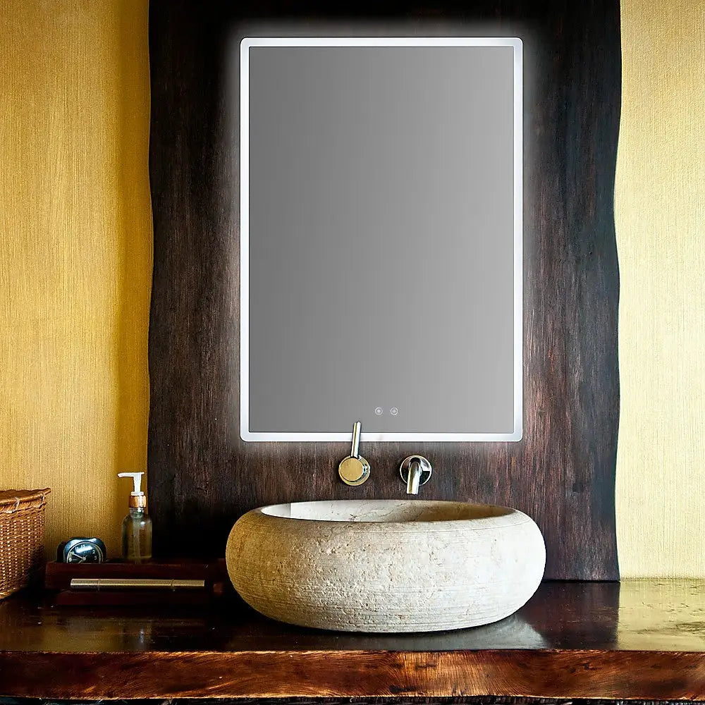 Smart Mirror Bathroom Vanity LED Lighted Wall Mirror 800x600mm - Home & Garden > Bathroom Accessories