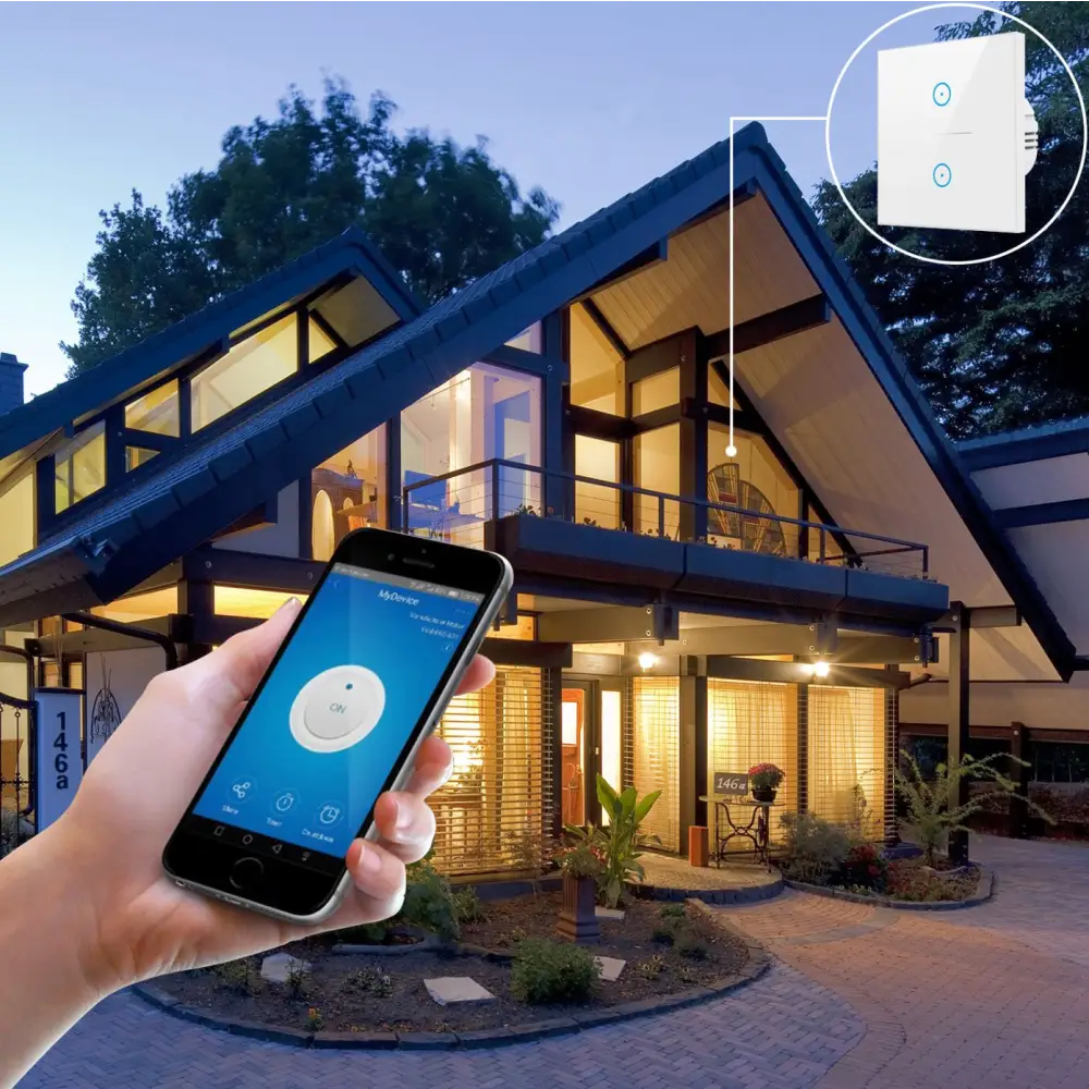Smart WIFI Switch for Lights LED Touch Panel 1 Gang - Appliances > Appliances Others