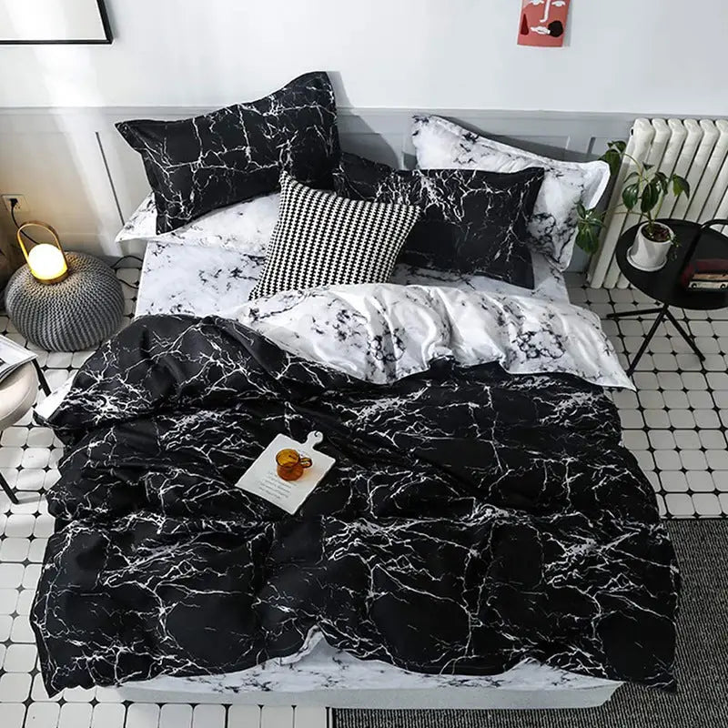Smudge pattern Duvet Cover - 3 Piece Bedding Set (with Corner Ties)Quilt cover 230cm x 230cm pillowcase 51 x 92cm