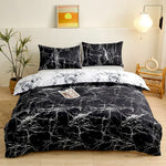 Smudge pattern Duvet Cover - 3 Piece Bedding Set (with Corner Ties)Quilt cover 230cm x 230cm pillowcase 51 x 92cm
