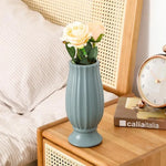 Soft Dried Flower Vase Arrangement For Living Room Decor - Light Green - Home & Garden > Decor > Vases & Table Decor