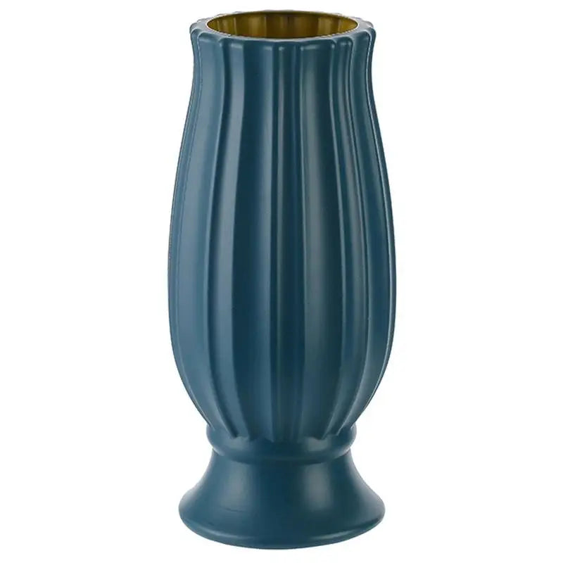 Soft Dried Flower Vase Arrangement For Living Room Decor - Sea Blue - Home & Garden > Decor > Vases & Table Decor