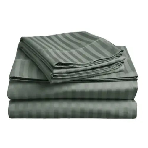 soft stripe microfibre sheet set double charcoal - Home & Garden > Kitchenware > Oven Mitts & Pot Holders