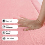 Soft Touch Ultra Plush Memory Foam Tatami Blush Pink Mat - 150 x 200 CM - Home & Garden > Rugs