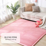 Soft Touch Ultra Plush Memory Foam Tatami Blush Pink Mat - 200 X 300 CM - Home & Garden > Rugs