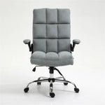Soft Velvet Home Ergonomic Swivel Adjustable Tilt Angle and Flip-up Arms Office Chair - Furniture > Office > Office &