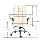 Soft Velvet Home Ergonomic Swivel Adjustable Tilt Angle and Flip-up Arms Office Chair - Furniture > Office > Office &
