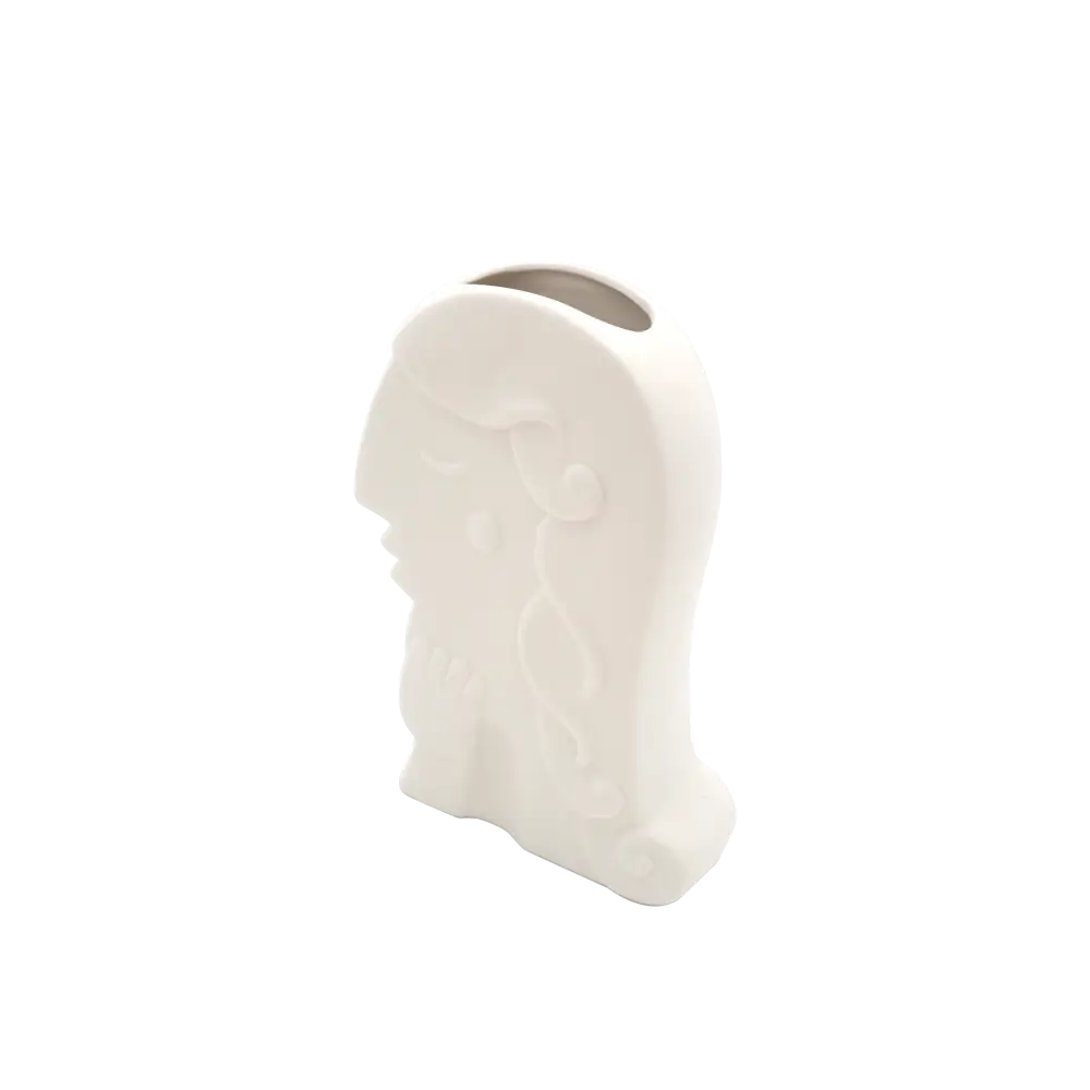 Soie White Ceramic Vase - Home & Garden > Decor