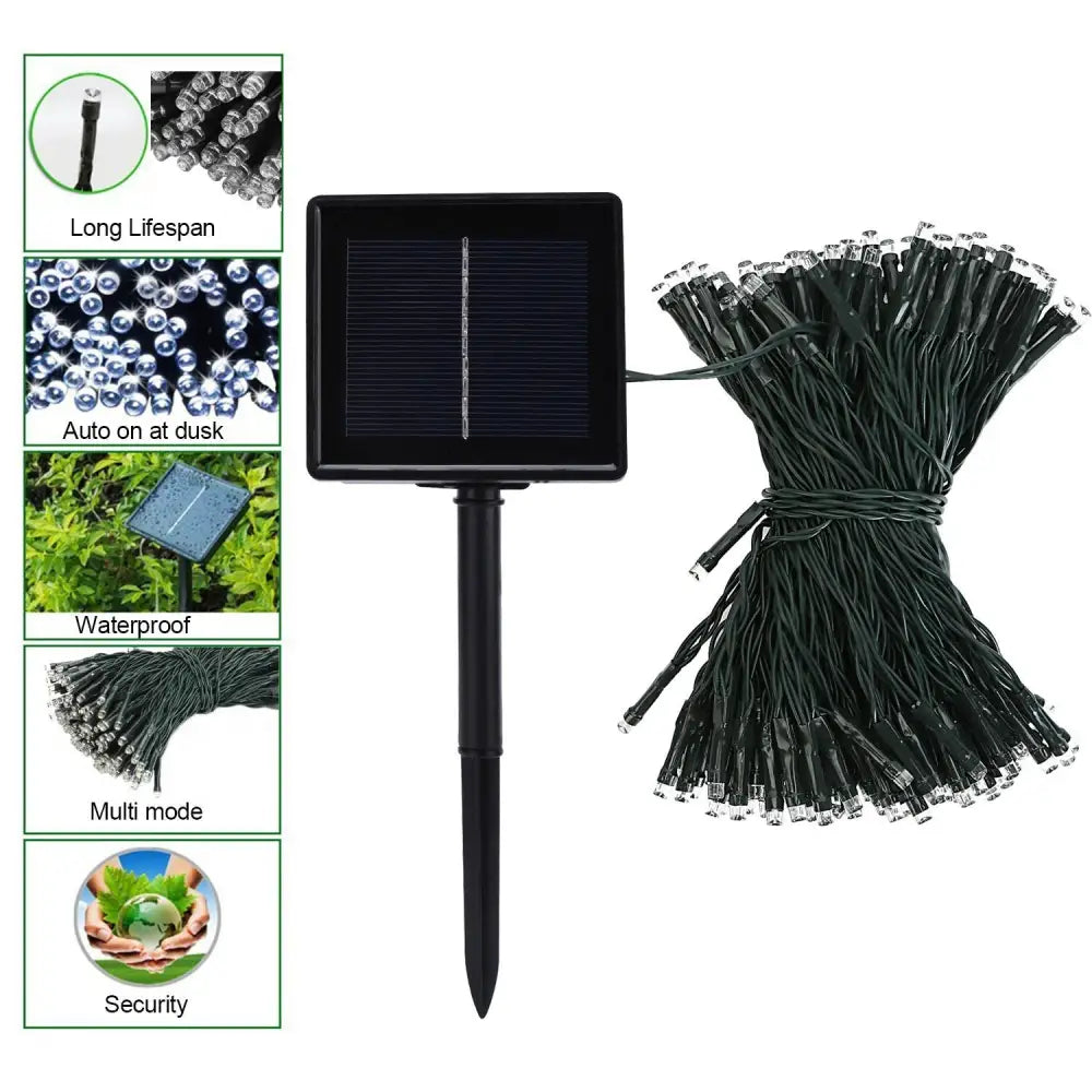 Solar Fairy String Led Lights 12M-32M Outdoor Garden Christmas Party Decor(32M300Led) - Home & Garden > Garden Furniture