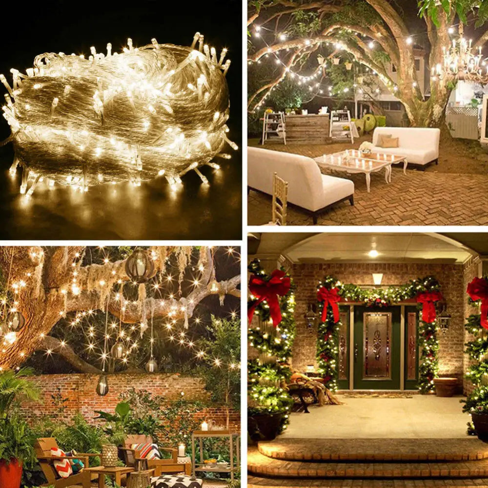 Solar Fairy String Led Lights 12M-32M Outdoor Garden Christmas Party Decor(32M300Led) - Home & Garden > Garden Furniture