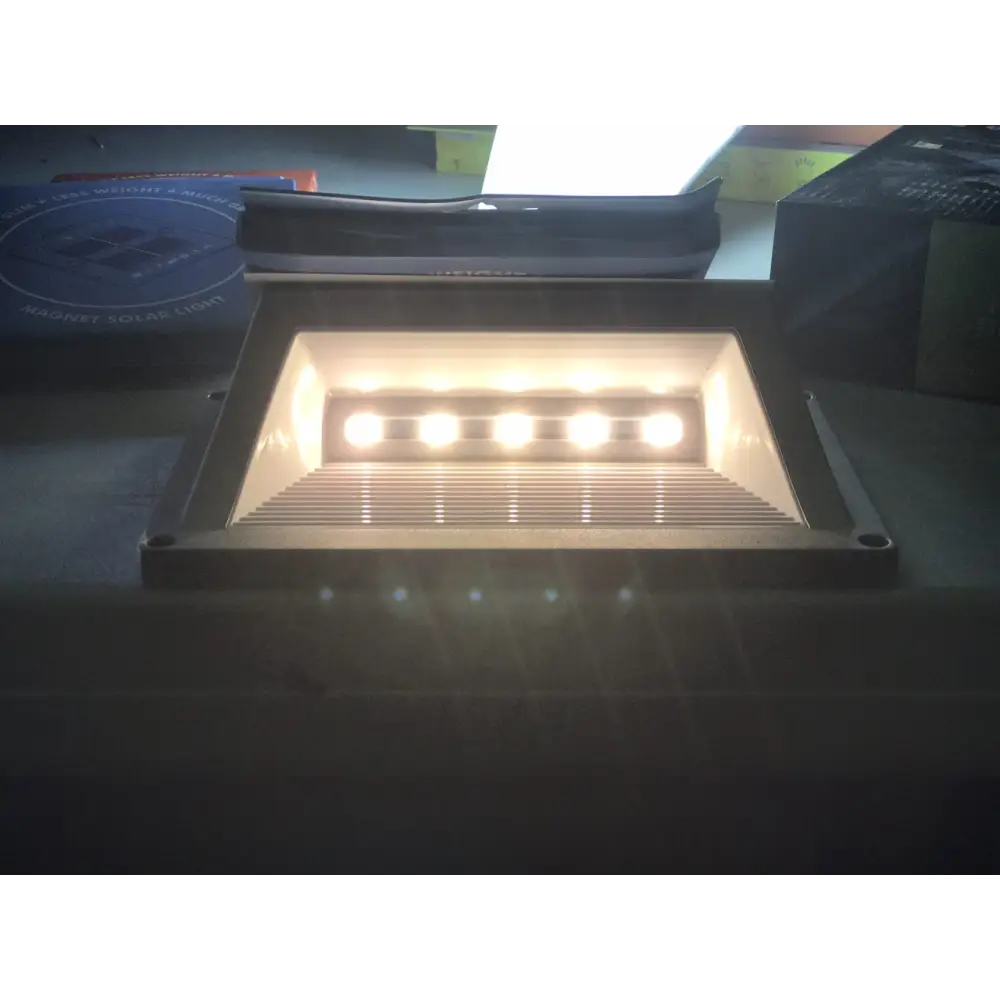 Solar Step Light – Warm White with Silver Case - Home & Garden > Garden Lights