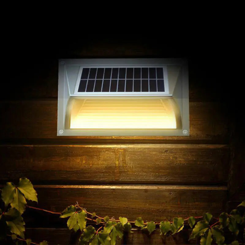 Solar Step Light – Warm White with Silver Case - Home & Garden > Garden Lights