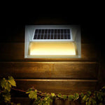 Solar Step Light – Warm White with Silver Case - Home & Garden > Garden Lights