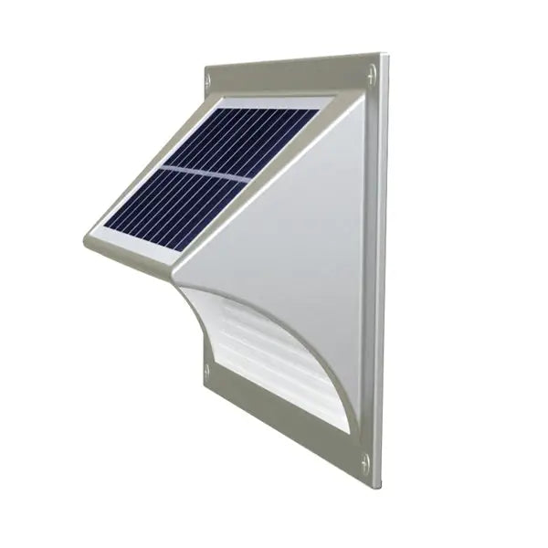 Solar Step Light – Warm White with Silver Case - Home & Garden > Garden Lights