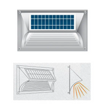 Solar Step Light – Warm White with Silver Case - Home & Garden > Garden Lights