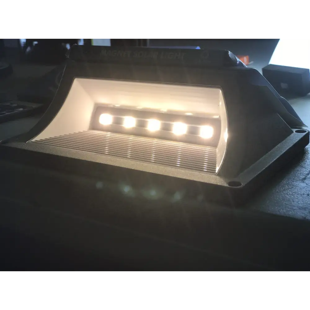 Solar Step Light – Warm White with Silver Case - Home & Garden > Garden Lights