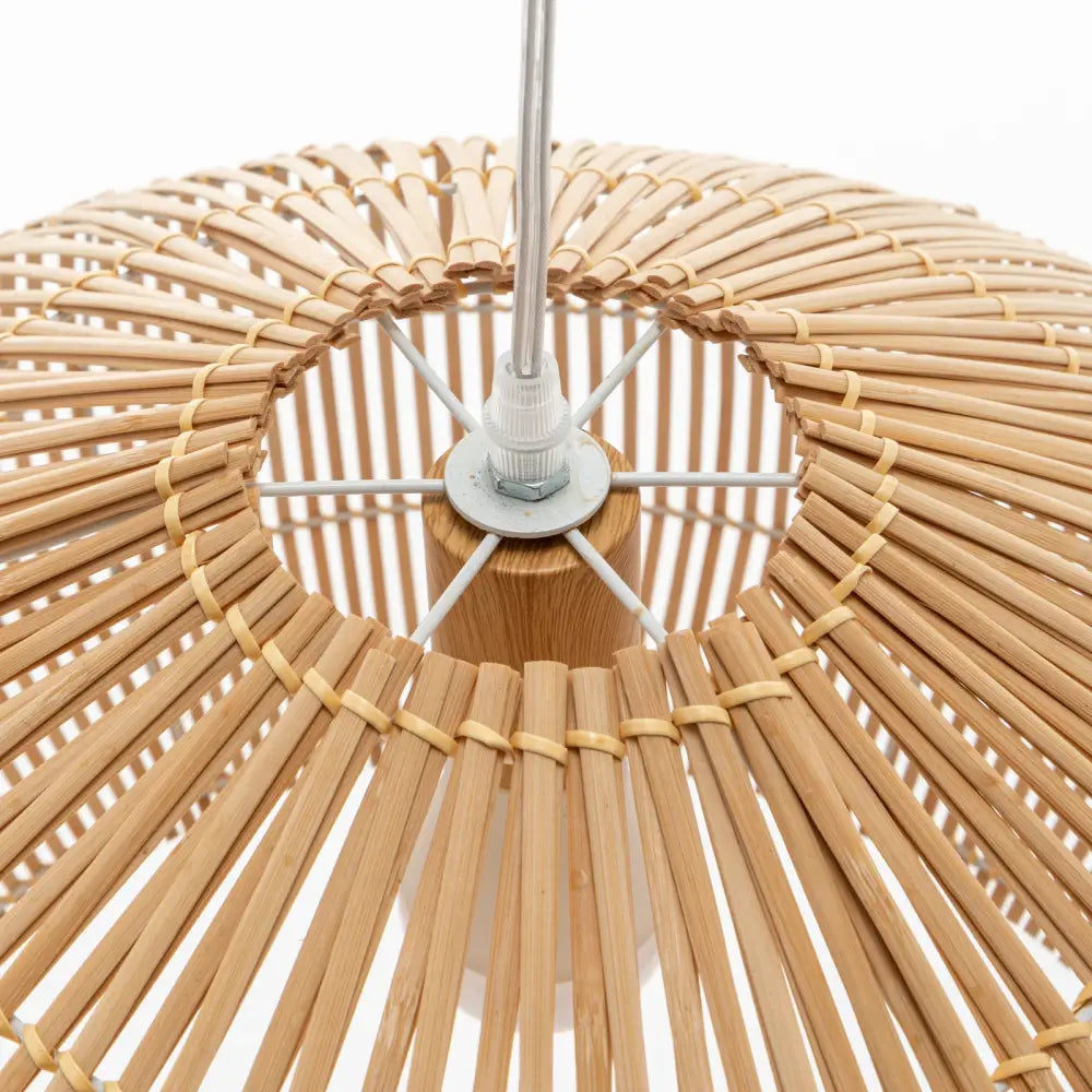 Solara Sphere Natural Hand-Woven Bamboo Cage Pendant Lamp Light - Home & Garden > Lighting > Ceiling Lights