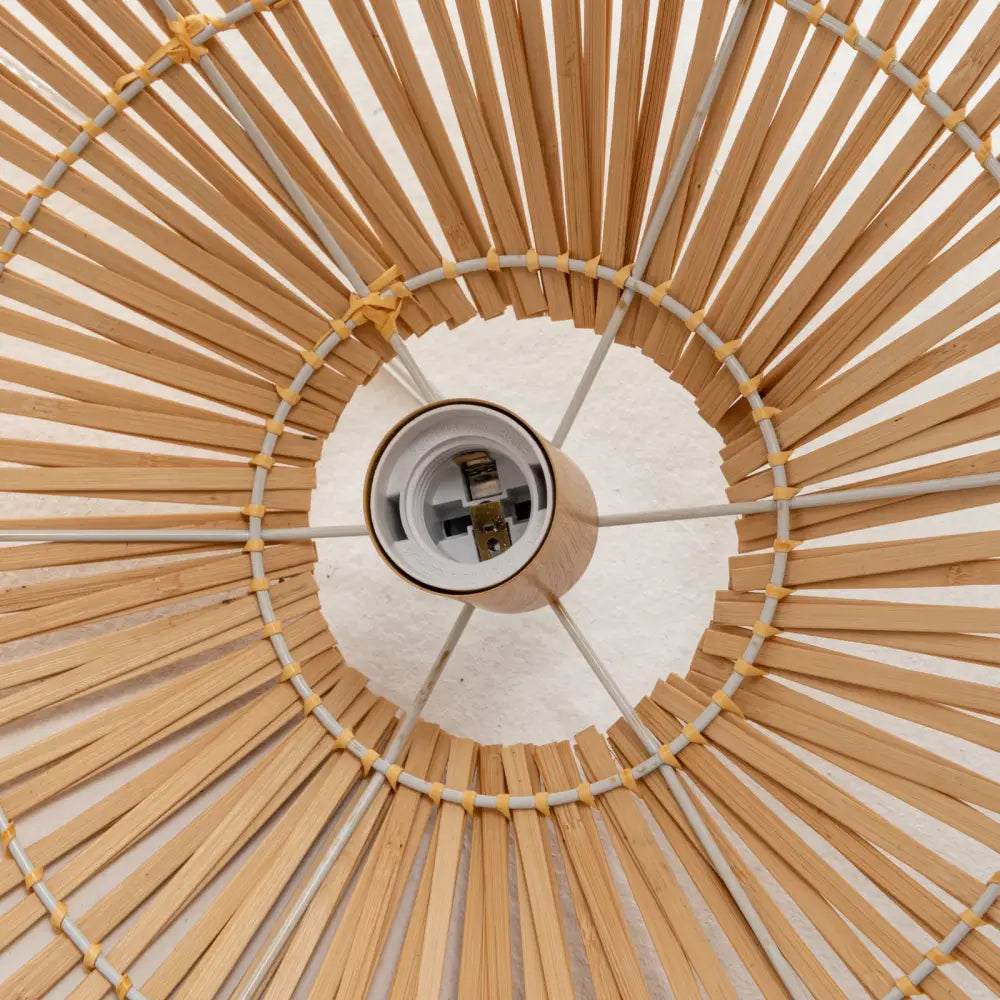 Solara Sphere Natural Hand-Woven Bamboo Cage Pendant Lamp Light - Home & Garden > Lighting > Ceiling Lights