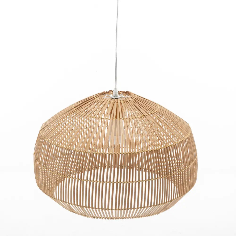 Solara Sphere Natural Hand-Woven Bamboo Cage Pendant Lamp Light - Home & Garden > Lighting > Ceiling Lights