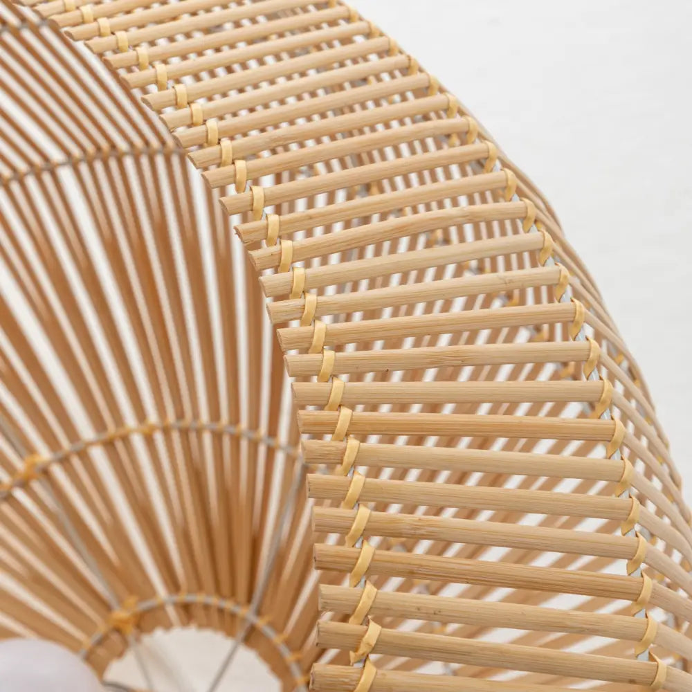 Solara Sphere Natural Hand-Woven Bamboo Cage Pendant Lamp Light - Home & Garden > Lighting > Ceiling Lights