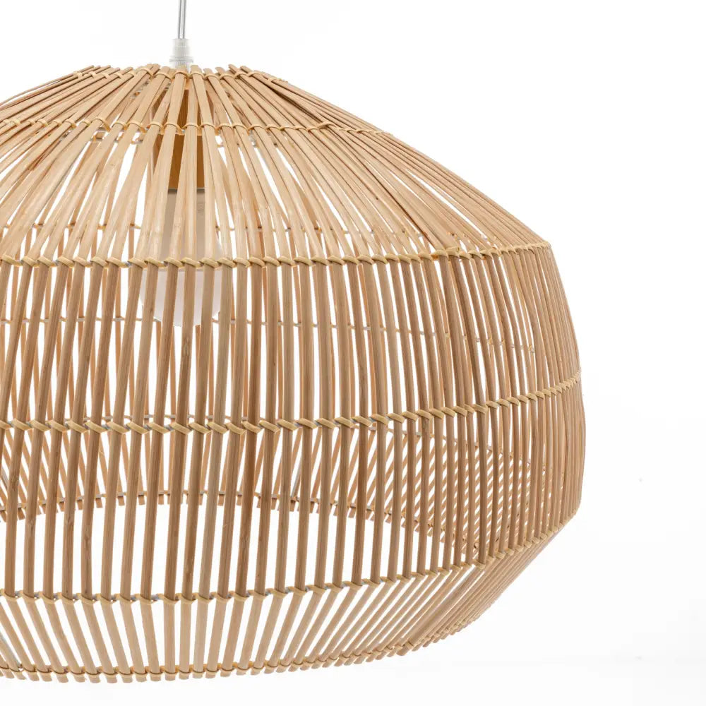 Solara Sphere Natural Hand-Woven Bamboo Cage Pendant Lamp Light - Home & Garden > Lighting > Ceiling Lights