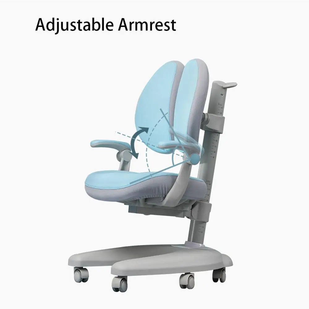 Solid Rubber Wood Height Adjustable Children Kids Ergonomic Study Chair Pink Only AU - Baby & Kids > Kid’s Furniture
