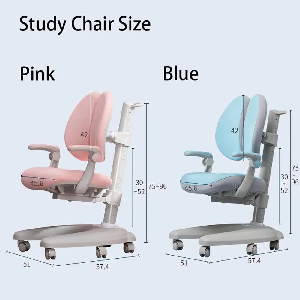 Solid Rubber Wood Height Adjustable Children Kids Ergonomic Study Chair Only AU - Baby & Kids > Kid’s Furniture