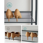 SONGMICS 8-Tier Shoe Rack Storage 32 pairs with Adjustable Shelves Gray LMR08GBV1 - Furniture > Living Room