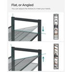 SONGMICS 8-Tier Shoe Rack Storage 32 pairs with Adjustable Shelves Gray LMR08GBV1 - Furniture > Living Room