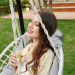 SONGMICS Hammock Hanging Chair with Cushion Gray - Home & Garden > Garden Furniture