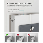 SONGMICS Hanging Closet Organizers and Storage with 4 Compartments Gray RDH04G - Home & Garden > Storage