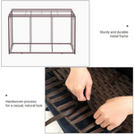 SONGMICS Storage Basket with Lid 160L Metal Frame Brown - Home & Garden > Storage