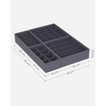 SONGMICS Underwear Storage Folding Fabric Boxes Set of 8 Grey RUS08GY - Home & Garden > Storage