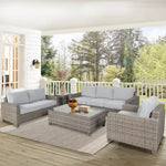 Sophy 131cm Wicker Rattan Outdoor Coffee Table 50cm Side Table Set - Furniture > Outdoor