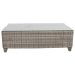 Sophy 131cm Wicker Rattan Outdoor Coffee Table - Furniture > Outdoor