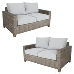 Sophy 2 + 2 Seater Wicker Rattan Outdoor Sofa Chair Lounge Set - Furniture > Outdoor
