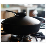 Sori Yanagi Japanese Iron Soup Pot Casserole 22cm with Lid and Fork - Home & Garden > Kitchenware