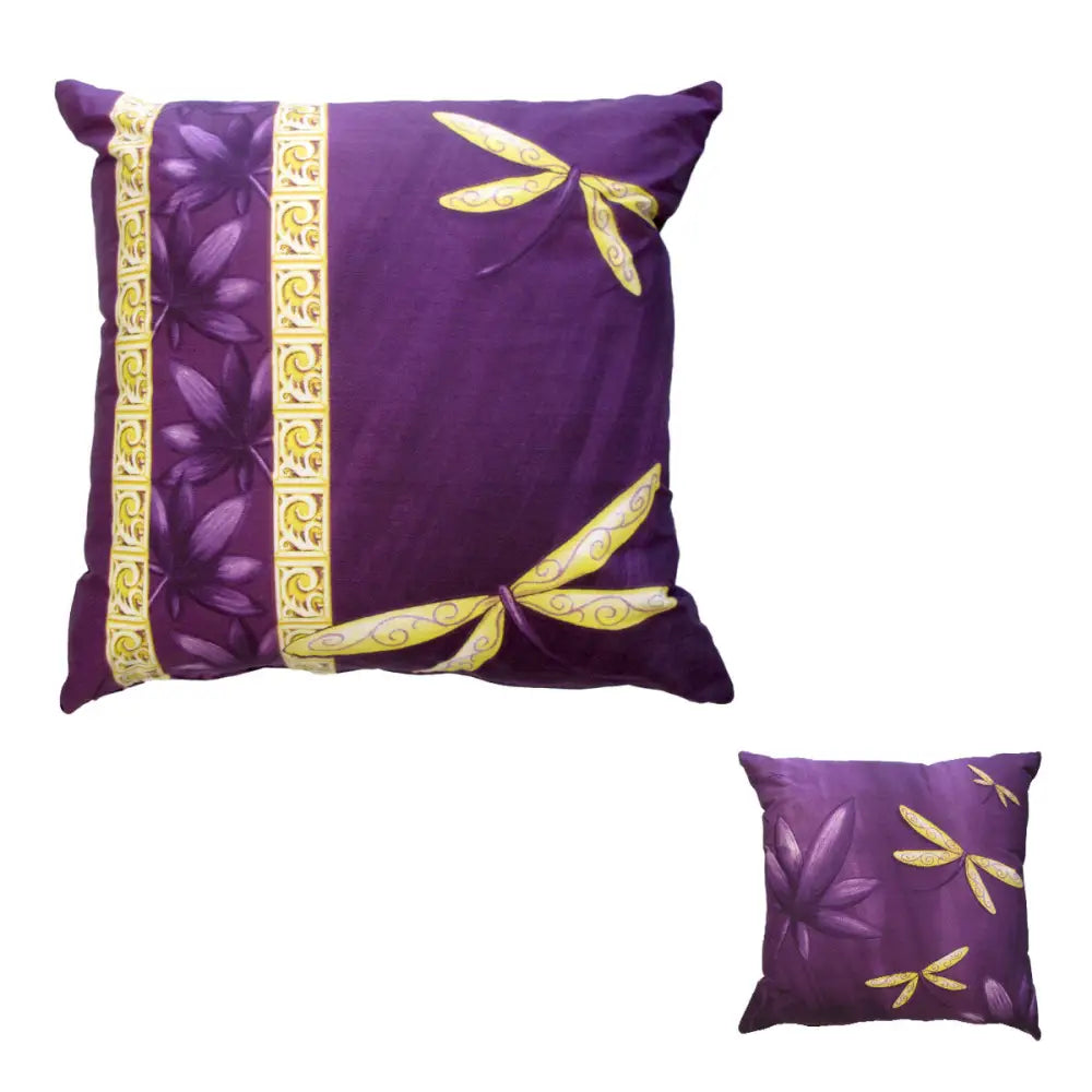 Soul Dragonfly Purple Square Filled Cushion 43 x 43 cm - Home & Garden > Decor > Cushions & Throws