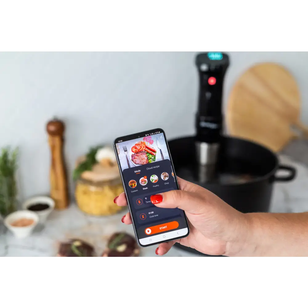 Sous Vide Precision Cooker with Touchscreen Display WiFi app control 1100W - Appliances > Kitchen Appliances