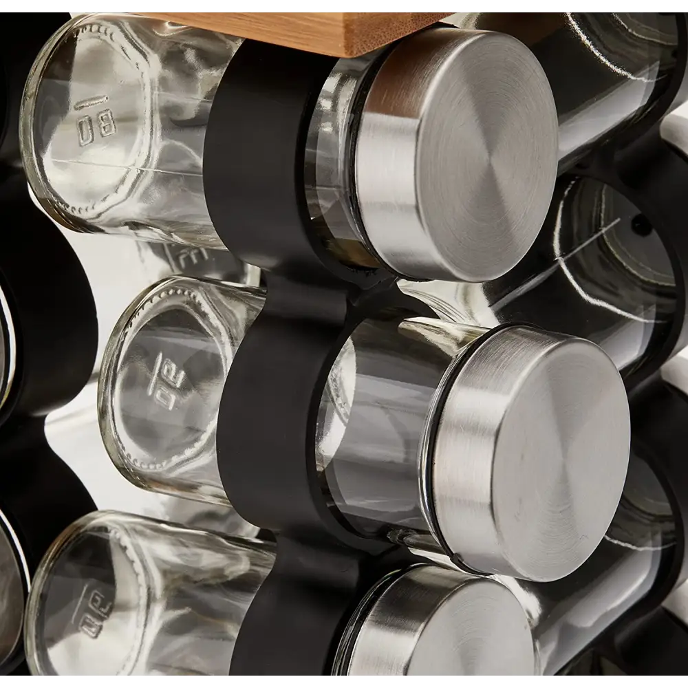 Spice Rack Organizer with 12 Pieces Jars for Kitchen - Home & Garden > Kitchenware