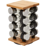 Spice Rack Organizer with 12 Pieces Jars for Kitchen - Home & Garden > Kitchenware
