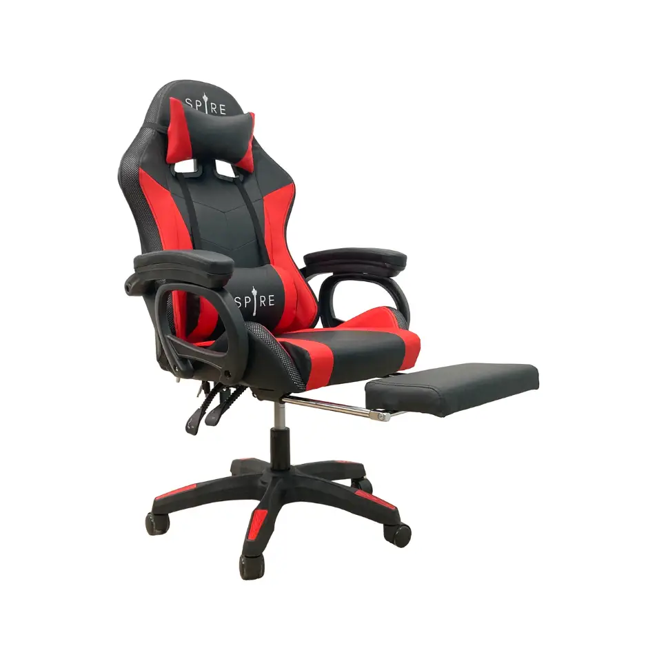 Spire ONYX LED Bluetooth Massage Gaming Chair Red/Black - Gift & Novelty > Games