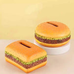 Square Creative Burger Tissue Box - Fun American-Style Cartoon Paper Towel Holder for Home Décor and Gifts - Home &