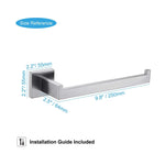 Square Hand Towel Holder Ring Wall Mounted Modern Towel Bar Bathroom Kitchen - Home & Garden > Bathroom Accessories >